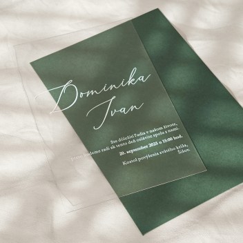 ideatree, oznámenie, svadba, svadobné oznámenie, transparentné oznámenie, priesvitné, nové mesto nad váhom