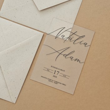 ideatree, oznámenie, svadobné oznámenia, transparentné oznámenie, priesvitné, nové mesto nad váhom