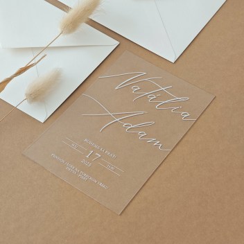 ideatree, oznámenie, svadba, svadobné oznámenie, transparentné oznámenie, priesvitné, nové mesto nad váhom