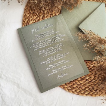 ideatree, oznámenie, svadba, svadobné oznámenie, transparentné oznámenie, priesvitné, poďakovanie rodičom, pozvánka, nové mesto nad váhom